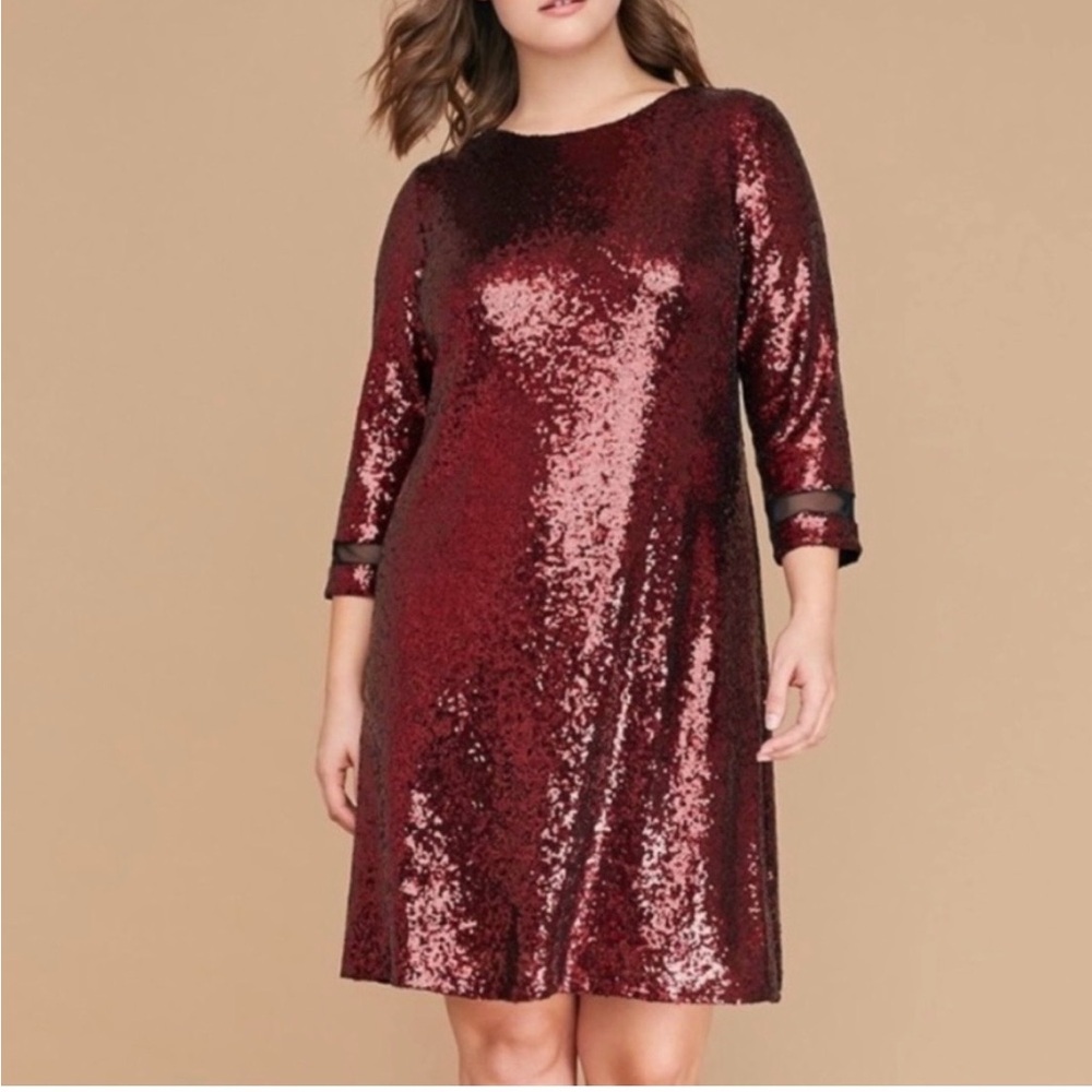 Lane Bryant Sparkling Wine Sequin Dress